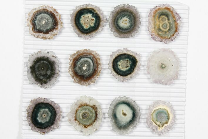 Lot: ~ Amethyst Stalactite Slices ( Pieces) #101717